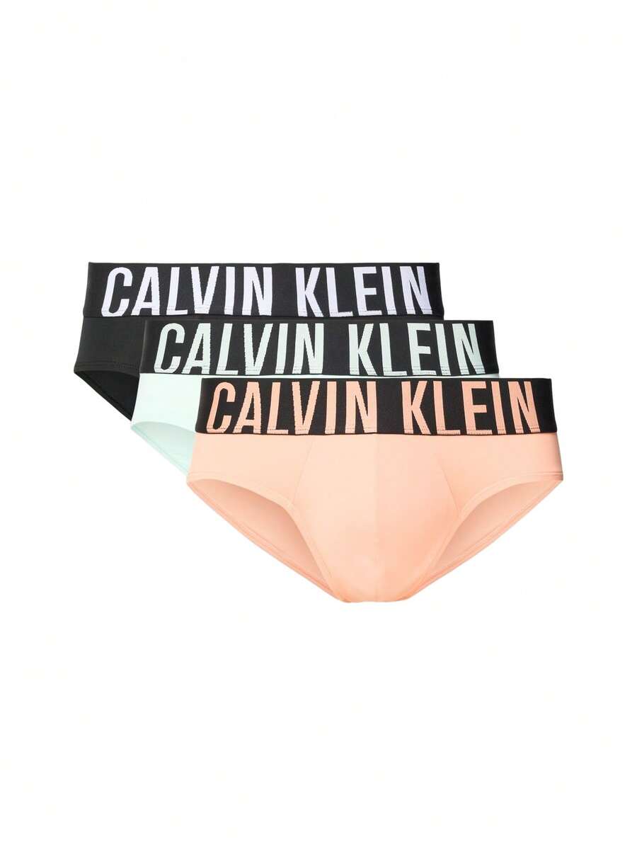 Calvin Klein 3条装男士三角内裤 - 彩色 - 查看 1