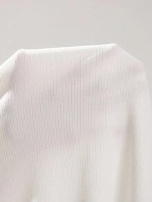 Selianne Women's Solid Color Long Sleeve Off-Shoulder Bowknot Back Fitted Elegant Knit Dress, Autumn - Beige - View 8