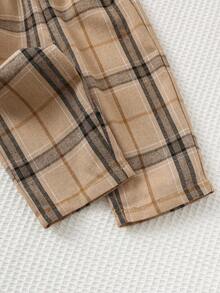 Cozy Pixies 2pcs Baby Boy Cartoon Bear Pattern Knit Soft Crew Neck Long Sleeve Pullover Sweatshirt And Elastic Waist Ankle Length Pants Set Fall Winter - Navy Blue - View 9