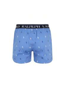Ralph Lauren 3 Pack Men's Letter Tape Waist Boxer Briefs - Navy Blue/Navy/ Blue AOPP - View 2