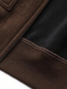 DAZY Men's Solid Dark Grey Commuter Short T-Shirt, Autumn Jacket Business Attire