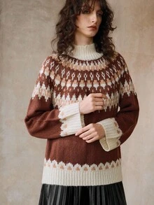 Arave 女士复古针织套头衫 - 彩色 - 查看 5