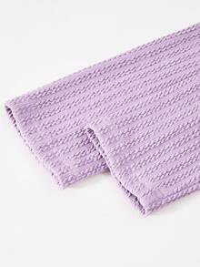 Teenager Mädchen T-Shirt Set, modisches Farbblockdesign, weißer Kontrastkragen, geschwungener Saum, kombiniert mit Hosen, lässig & einfach, College-Stil, geeignet für den täglichen Gebrauch & Schule