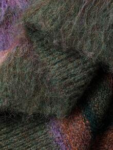 Dazy-Less 女士休闲宽松条纹落肩针织毛衣