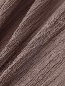 CosyJoli Plus Size Women's New Spring Summer Business Casual Woman Beach Valentine Day Style Fashion Commuting Elegant Wide-Leg Trousers, Beach Vacation College Students Valentines Summer Pants - Redwood - View 6