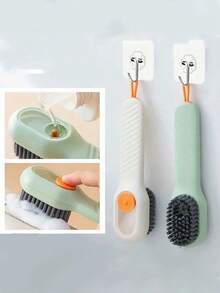 SHEIN 1Pc Multi-Purpose Soft-Bristle Brush For Shoe Cleaning, Prevents Damage - Multicolor - View 7