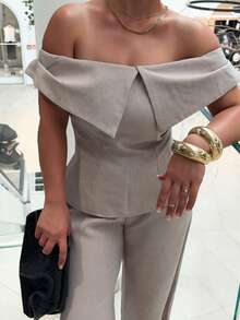 Jeta Ari Women Two Pieces Outfits For Daily Wear - Khaki - View 3