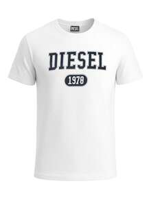 Diesel Men's T-shirts White - Blanco - Ver 4