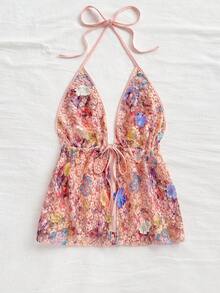 Soleia Áo hở lưng hở vai thường ngày thời trang nữ đi nghỉ - trắng - Xem 3