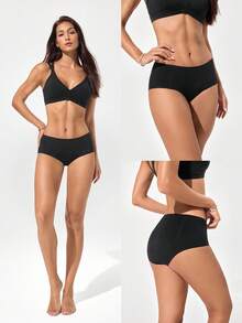 GLOWMODE 1 Packung sichere, wasserdichte, schnell trocknende, undurchlässige Slip-Unterwäsche mit mittlerer Taille für Menstruation, Wochenbett, tägliche Aktivitäten, Lässig und Büroarbeit