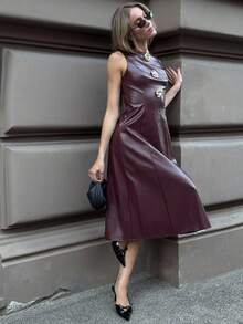 Pariaura 万圣节女式长裙 - 酒紅色 - 查看 5