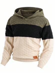 SHEIN Tween Jungen Sweatshirt im Jacquard-Kontrastdesign, erschwinglich für den ersten Schultag, kann mit Tween Jungenhemden, weißen Hosen, Tween Jungenjacken, einfarbigen T-Shirts, Cartoon-Shirts, grauen Hoodies, Tween Jungensweatshirts und Jeans kombiniert werden - Aprikosenfarben - Übersicht 6