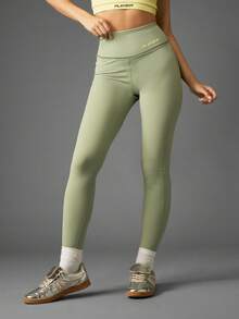 Missguided x Playboy High Rise Seamless Sports Leggings With Waistband Logo For Gym Yoga Training Workout