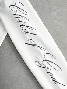 PAVTROS Manfinity Streetrush 男士街头风 INS 配套天使花卉元素复古涂鸦风格户外音乐节夜店男友老公礼物周年纪念礼物，保暖内衬卫衣裤套装，秋冬服装 - 白色 - 查看 5