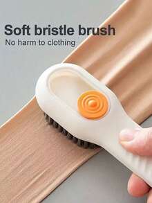 SHEIN 1Pc Multi-Purpose Soft-Bristle Brush For Shoe Cleaning, Prevents Damage - Multicolor - View 4