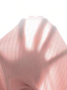 SHEIN Tween Girls' Versatile Casual Ribbed V-Neck Ruffle Trim Button Up Cardigan Sweater, Back To School Fall Winter - Baby Pink - View 6