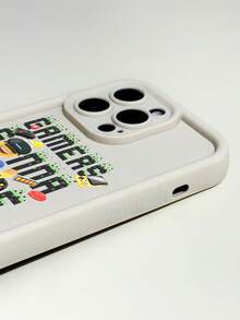 NEWMOJI® X SHEIN Symbol Fashion Letter Cartoon Game Headphone Pattern Phone Case, Suitable For Apple Phones