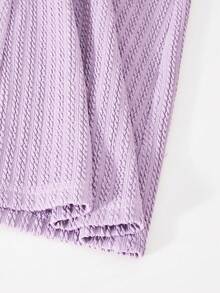 Teenager Mädchen T-Shirt Set, modisches Farbblockdesign, weißer Kontrastkragen, geschwungener Saum, kombiniert mit Hosen, lässig & einfach, College-Stil, geeignet für den täglichen Gebrauch & Schule