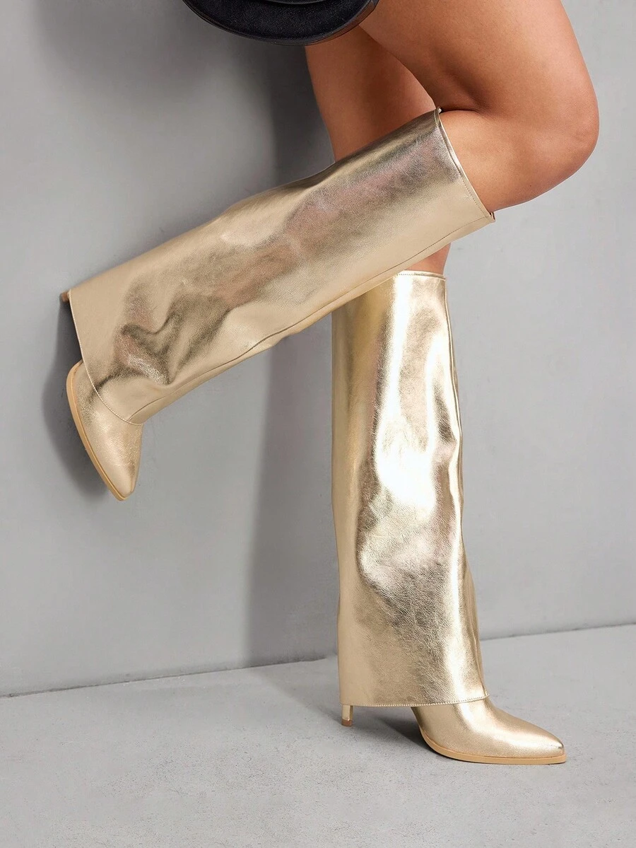 CUCCOO SZL Cuccoo Pointed Toe Thigh High Stiletto Heel Tall Boots, Sexy Riding Boots For Women