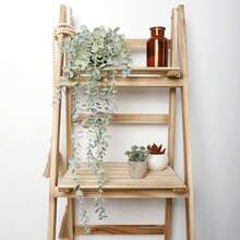 SHEIN 1 pièce Plante artificielle suspendue Faux eucalyptus Plante en pot Plante suspendue pour mur, pièce, maison, intérieur, extérieur, étagère Décoration