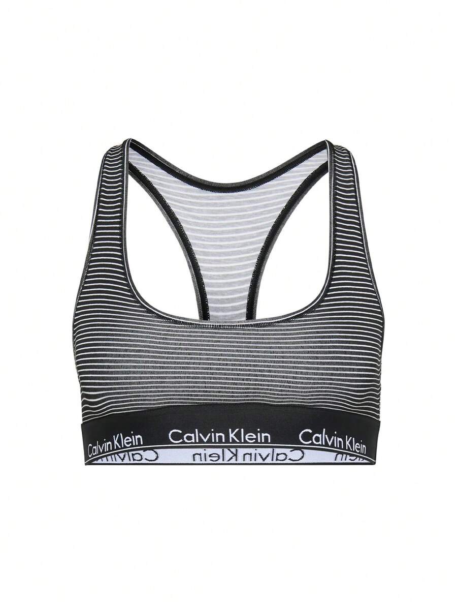 Calvin Klein Women's Bralette Black - Black and White - View 1