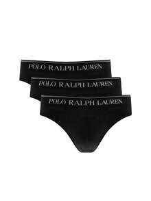 Ralph Lauren 3 Pack Men's Letter Graphic Active Briefs - Black - View 1