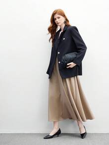 CUCCOO BIZCHIC Giày cao gót mũi nhọn màu đen, đế thấp, tối giản, thoải mái, dễ dàng di chuyển hàng ngày, đa năng dành cho nữ - màu đen - Xem 10