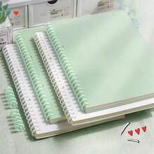 SHEIN 1PC 2PCS 4PCS A4 A5 B5 Spiral Notebook Set - 60 Sheet Coil Bound Writing Notebooks In 4 Colors For School Office Journaling, Teacher's Day Graduation Gift - Multicolor - View 5