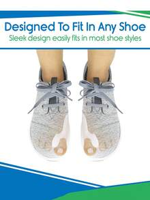 SHEIN 1 Pair White Silicone & Toe Separator - Ultra-Soft Hallux Valgus Brace For Foot Care, Pain Relief - Multicolor - View 4