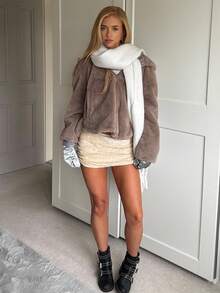 CovetEZ Women's Autumn And Winter Casual Home Party Christmas/Halloween Party Glitter Mini Velvet Comfortable Skirt Fashionable Sexy Sequin Low Waist Mini Skirt Sequin Skirt Gold Sequin Skirt Sparkle Skirt Champagne Sequin Skirt Glitter Skirt