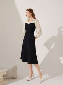 CUCCOO HITCHD 女士时尚优雅珍珠白缎面尖头高跟鞋，适合宴会、婚礼、通勤、约会、圣诞派对