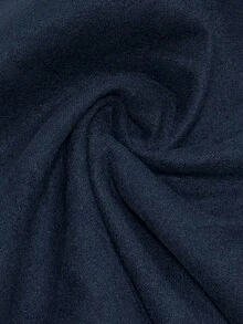 Rafferiza Women's Solid Color Faux Suede Double-Breasted Side Pocket Regular Jacket - Navy Blue - View 3