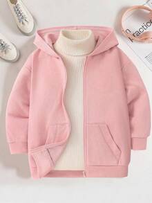 Cute Pink Sweatshirt For Young Girls, Fresh Sky Blue Tie-Dye, Casual Loose Round Neck Comfortable Daily Wear Long Sleeve Hooded Sweatshirt, Suitable For Autumn And Winter, Easy And Comfortable, Autumn Layering, Fashionable Casual Wear, Pattern, Back To School, Autumn, Homecoming Fall
