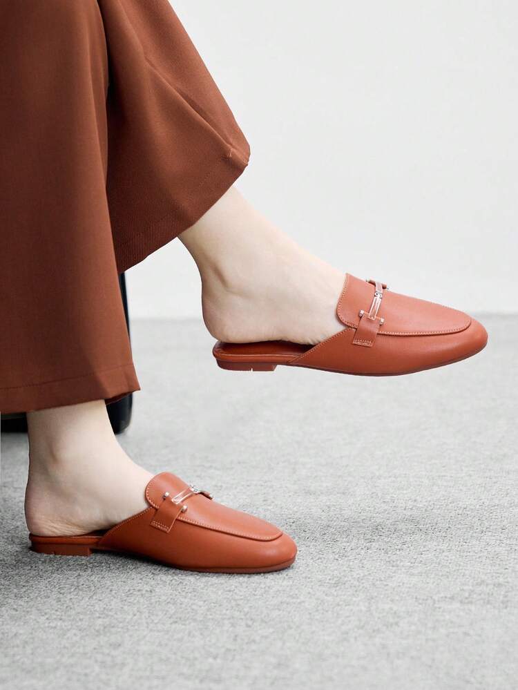 CUCCOO BIZCHIC 2025 Nouvelles Mules à Bout Fermé Printemps/Été, Sandales à Talon Épais pour Femmes