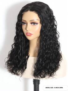 Density Pro 16 英寸鲍勃假发真人发水波无胶假发预拔预剪 200 密度 4x4 蕾丝前闭合假发适合女士 10-20 英寸 - S1 - 查看 4