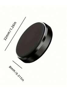 SHEIN 1PC Round Magnetic Phone Holder – Strong Suction, Multifunctional & Sleek Design, Durable Bracket For Convenient Mobile Phone Mounting