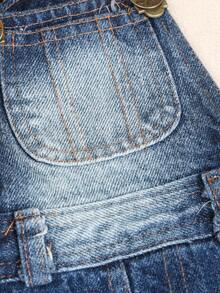 PETSIN 1 Bộ quần áo cho thú cưng, áo liền quần màu xanh mát mẻ, phù hợp làm trang phục thường ngày và thời trang cho chó. - Màu xanh lam - Xem 8