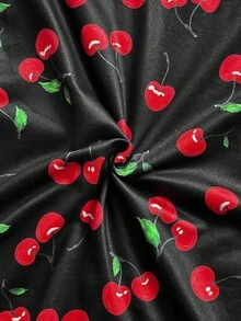 Soleia WYWH Vacation Ruffle Trim Ribbed White Knit Tee - Black - View 8