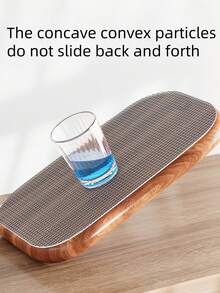 SHEIN 1 pezzo di rivestimento trasparente antiscivolo con motivo a crisantemo, rivestimento antiscivolo per cassetti, rivestimento antiscivolo per frigorifero, rivestimento in EVA impermeabile per armadietti, e rivestimento facile da pulire per armadietti da cucina. Regali di San Valentino, decorazioni per la tavola di San Valentino