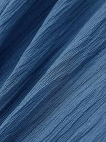 CosyJoli 大码女装春夏新款商务休闲沙滩情人节时尚通勤优雅阔腿裤，沙滩度假大学生情人节夏季裤装 - 霧霾藍 - 查看 6