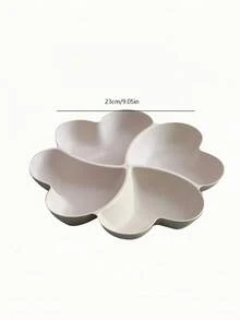 SHEIN 三叶草造型托盘，象征幸运符，家居装饰收纳盒，可放置珠宝、钥匙、硬币等，适用于桌面、梳妆台等，防滑底座，可堆叠，装饰性储物盒