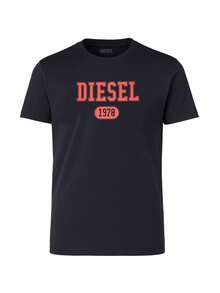 Diesel Men's T-Shirts Navy Blue - Navy Blue - View 4