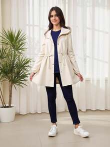 少女帽裝日常通勤外套