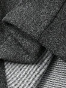 Dazy-Less Women's Casual Knitted Blend Bermuda Shorts, Autumn/Winter Business Casual Woman - Grey - View 3