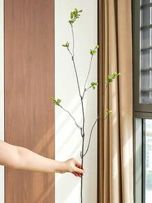 1/3/5/8/10pcs,Artificial Banyan Leaves, Long Stem - Perfect For Flower Arrangements, Home Office - Can Be Used As Vase Fillers And Bouquets - Perfect Home Decor, Office Decor, And Mother's Day Gifts Back To School Room Decor School Supplies - Green-long Branches - View 9