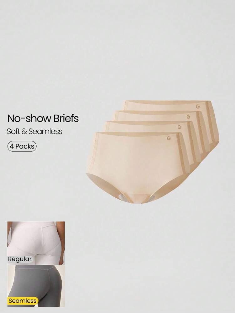 4 paquets de sous-vêtements légers, respirants et absorbants la transpiration, taille mi-haute, couvrance intégrale, sans couture et invisibles. Idéal pour le quotidien et l'entraînement.