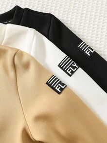 SHEIN 3 pièces/set T-shirt à col ras du cou épais à manches longues pour jeune garçon, hauts de base polyvalents et confortables, convenant pour l'intérieur, l'extérieur, le port quotidien, les sports, les jeux, les fêtes, les séances photo, la rentrée scolaire, les festivals comme Halloween, Noël, Nouvel An, l'automne/hiver - Multicolore - Voir 4