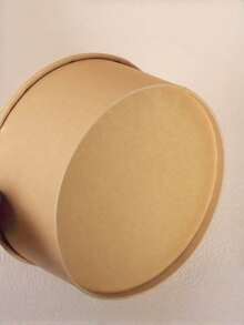 SHEIN 17盎司/500毫升 10/30/70/100个大号带盖纸碗，一次性汤碗，散装派对用品，适用于冷热食物、汤 - 500毫升/17盎司 - 查看 10