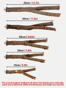 1 件手工木制耐用木制鸟栖笼 - 舒适的鸟磨棒 - 有趣的鸟类玩具和用品，重量和形状因木材差异而略有不同