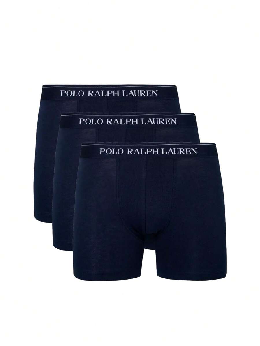 Ralph Lauren 3 Pack Men's Trunks - Navy Blue - View 1